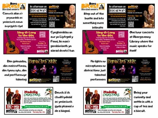 Cym & Eng Boro Bites